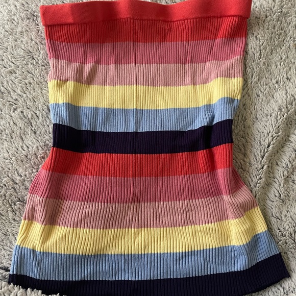 Striped Ribbed Tube Top - Picture 3 of 3